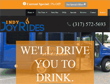 Tablet Screenshot of indyjoyrides.com